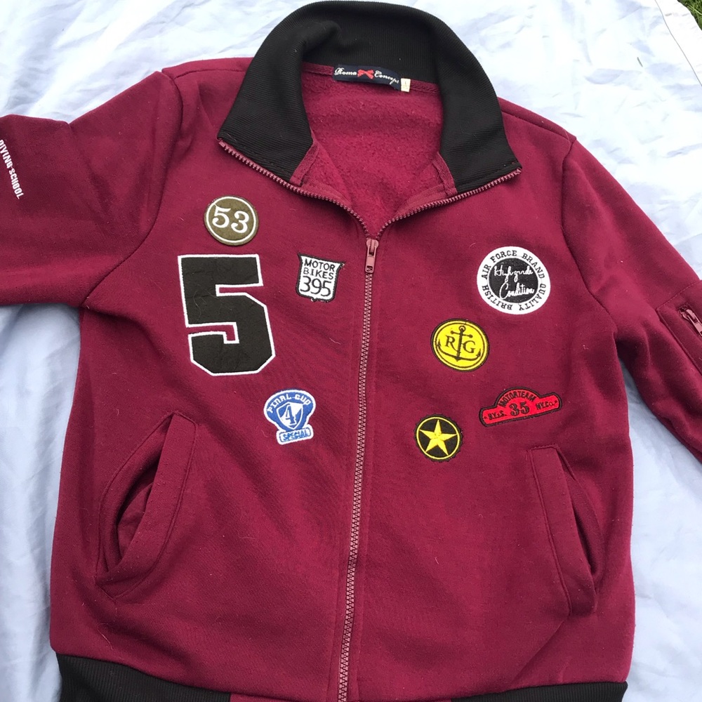 Maroon Zip-up
